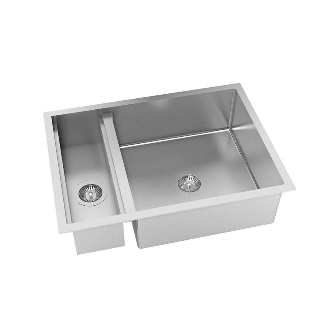 Cuba de embutir em Inox Escovado 70cm com Canal Debacco Quadratino